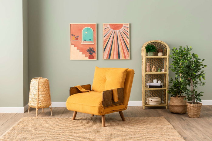 Atelier Del Sofa Cosmo Single - Amarillo Mostaza